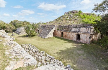 The majestic Mayan ruins of Kabah, a highlight of ancient Puuc architecture