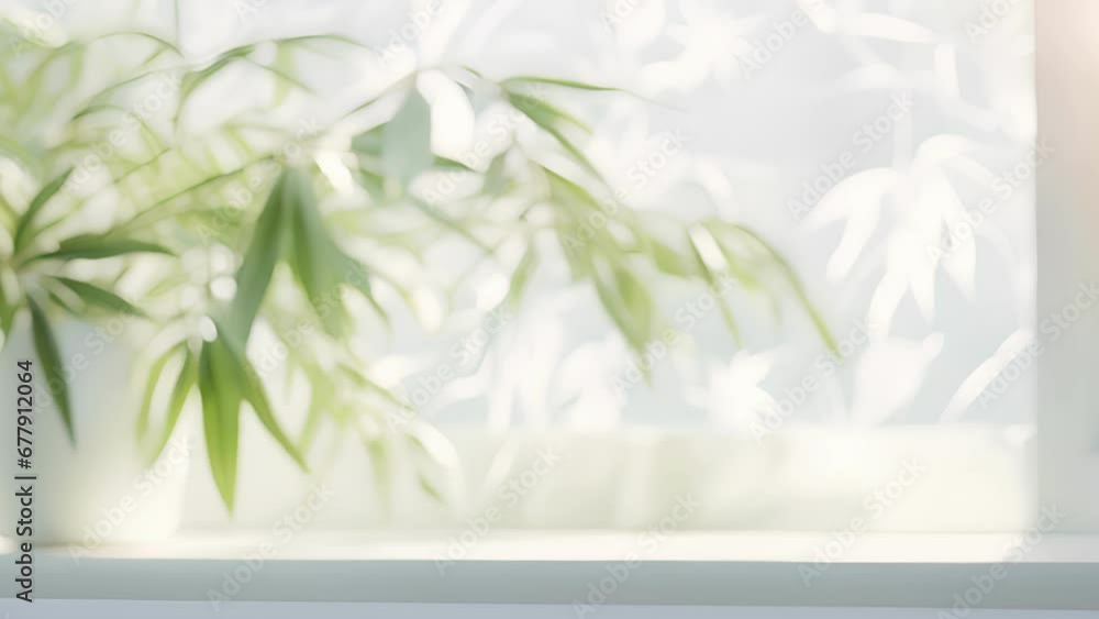 Aufkleber a dreamy scene of a bamboo gentle light background with a soft pastel palette. the soft light throug