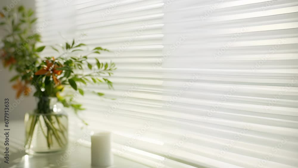 Poster a textured glass background features a gentle light that casts intricate, dappled shadows through th