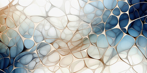 abstract background with mesh texture in beige and blue tones - obrazy, fototapety, plakaty