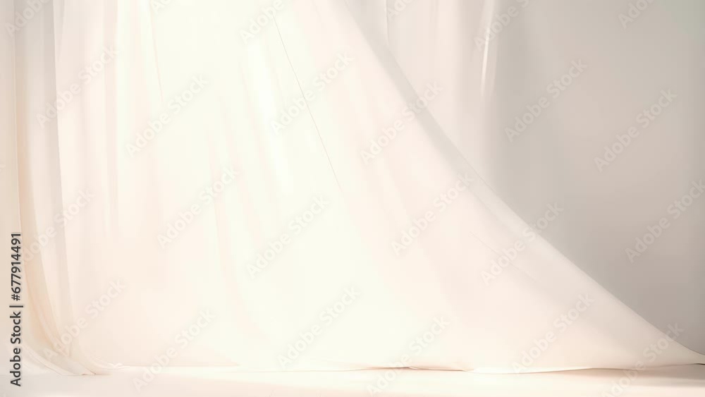 Aufkleber a serene and minimalist background featuring a soft, diffused light shining through translucent whit