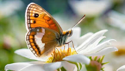 Fototapeta premium butterfly on a flower