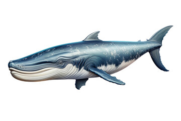 Fototapeta premium whole body Whale with transparent background