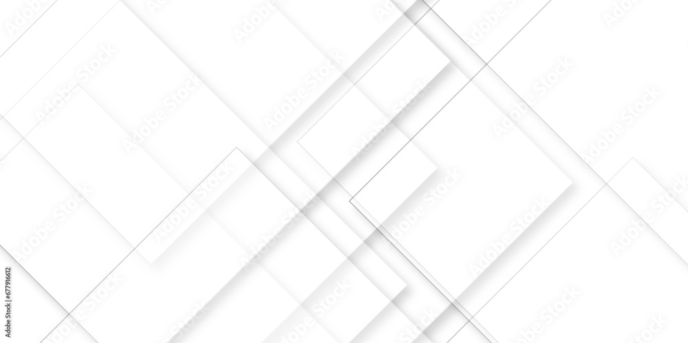 Aufkleber white modern minimalistic pale geometric pattern background with minimal tech lines and white light 