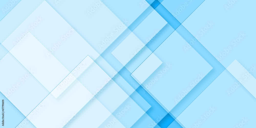 Aufkleber white and blue modern minimalistic pale geometric pattern background with minimal tech lines and whi