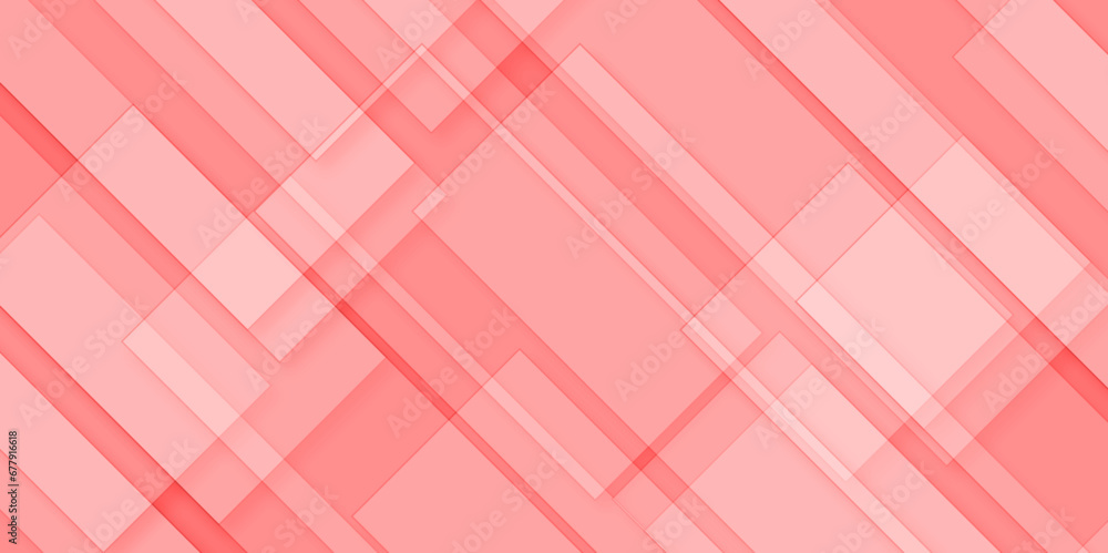 Aufkleber white and peach modern minimalistic pale geometric pattern background with minimal tech lines and wh