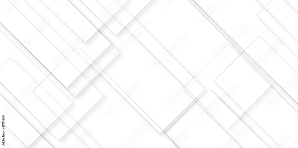 Aufkleber white modern minimalistic pale geometric pattern background with minimal tech lines and white light 