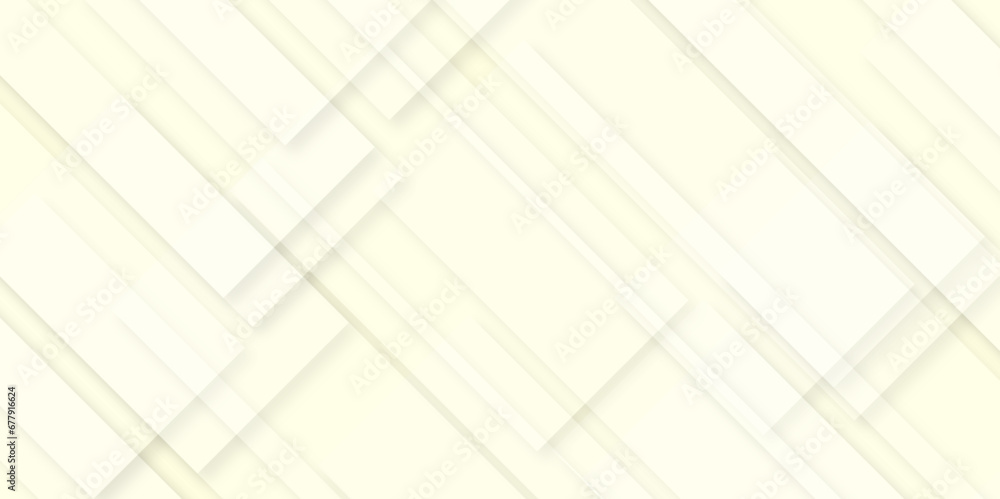 Aufkleber white and cream modern minimalistic pale geometric pattern background with minimal tech lines and wh