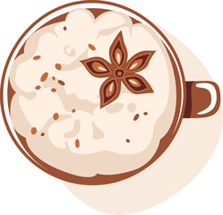 Mug With Creamy Drink