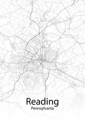 Reading Pennsylvania minimalist map