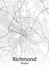 Richmond Virginia minimalist map