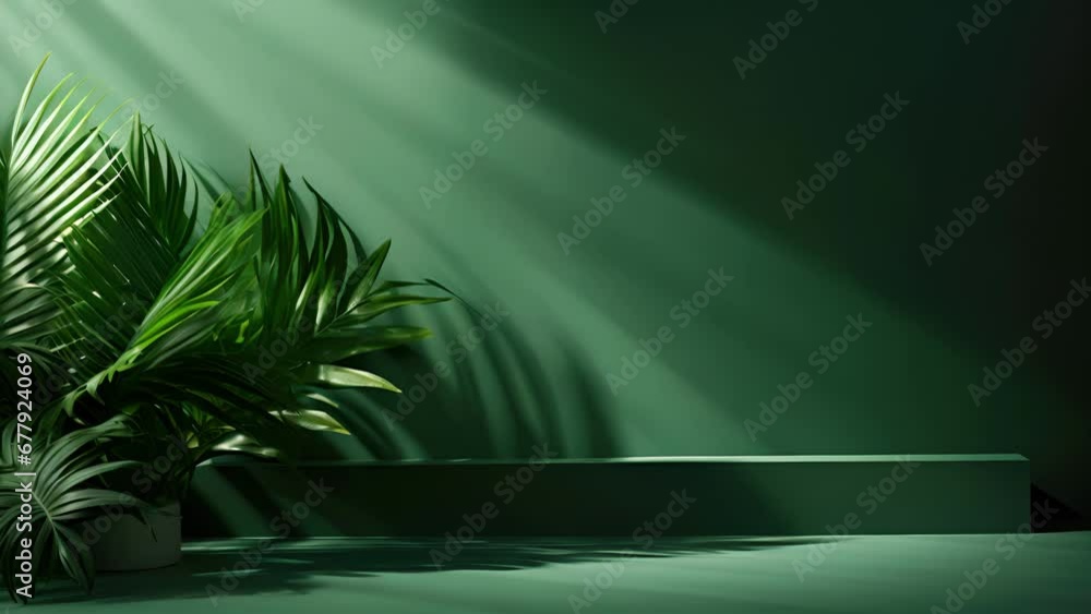 Poster a vibrant, tropicalinspired background with a bright, filtered light streaming through a window ador