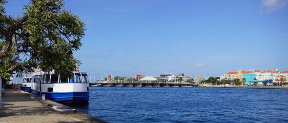 Colourful Dutch Colonial Architecture in Willemstad Curacao