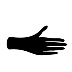 Silhouette Hand Gesture Vector Illustration 