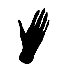 Silhouette Hand Gesture Vector Illustration 