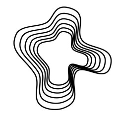 Geometric Fractal Abstract Shape 