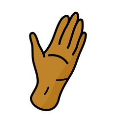 Hand Gesture Cartoon Vector Illustration 