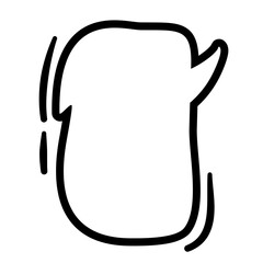 Speech Bubble Icon Lines Style Vector 