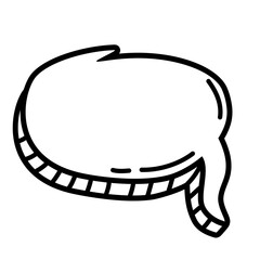 Speech Bubble Icon Lines Style Vector 