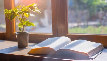 窓辺の本