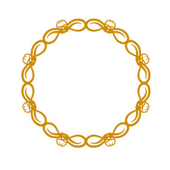 Round Border Frame Mandala Round Ornate vector 