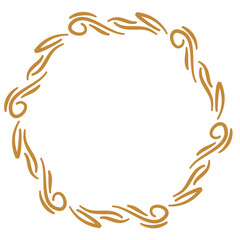 Round Border Frame, Mandala Round Ornate 