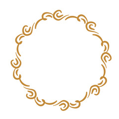 Round Border Frame, Mandala Round Ornate 