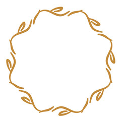 Round Border Frame, Mandala Round Ornate 