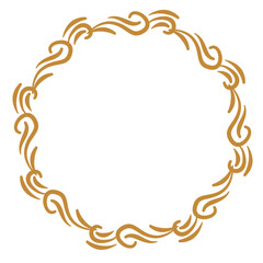 Round Border Frame, Mandala Round Ornate 