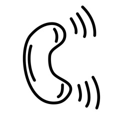 Icon Lines Doodle Phone Transparant Background  Vector Design 