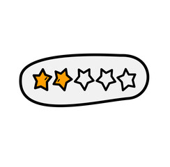 Star Rating Vector Illustration