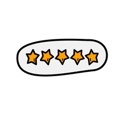 Star Rating Vector Illustration