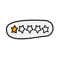 Star Rating Vector Illustration