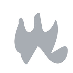 Winter Color abstract shapes vector 