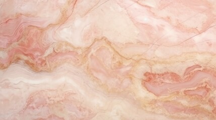 Beige Marble with Pink Glass Horizontal Background. Abstract stone texture backdrop. Bright natural material Surface. AI Generated Photorealistic Illustration.