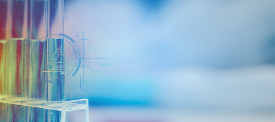 One of the laboratories where experiments are being conducted, A science experiment is being...