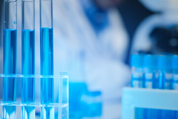 One of the laboratories where experiments are being conducted, A science experiment is being conducted in the laboratory, Scientist is experimenting with chemicals in the laboratory.