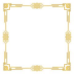 Gold chinese border frame