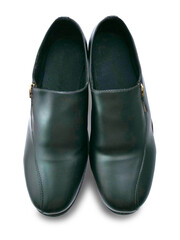 Mens black leather shoes