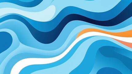 Obraz premium Abstract illustration of colors shades of blue for background