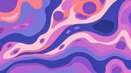 Fototapeta premium Vector illustration collage of colors in shades of pink and purple