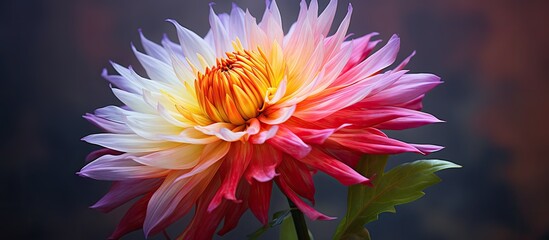 In the midst of the picturesque landscape a vibrant flower stood tall showcasing the awe inspiring beauty of nature with its colorful and beautiful petals capturing the essence of natural a