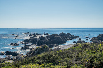 岩場のある絶景海岸