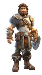 Cartoon gaming character 3D transparent background 98