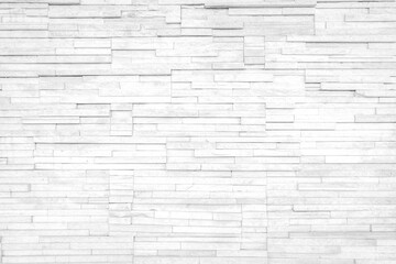 White brick wall background in rural room famed modern or kitchen wallpaper concept stonework...