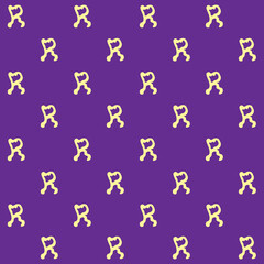 Abstract Melted Letter R Vector Seamless Pattern	