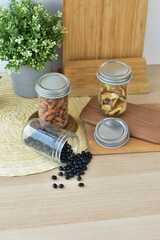 Obraz na płótnie Canvas jar with kitchen utensils