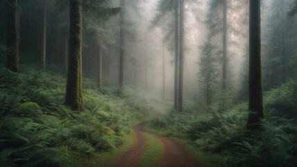 Fototapeta premium morning in the forest