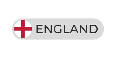 England flag with text transparent background file format png, England text lettering template illustration for tittle design, England circle flag element 