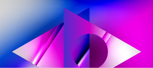 Triangle abstract background with shiny and glossy effects. Vector Illustration For Wallpaper, Banner, Background, Card, Book Illustration, landing page